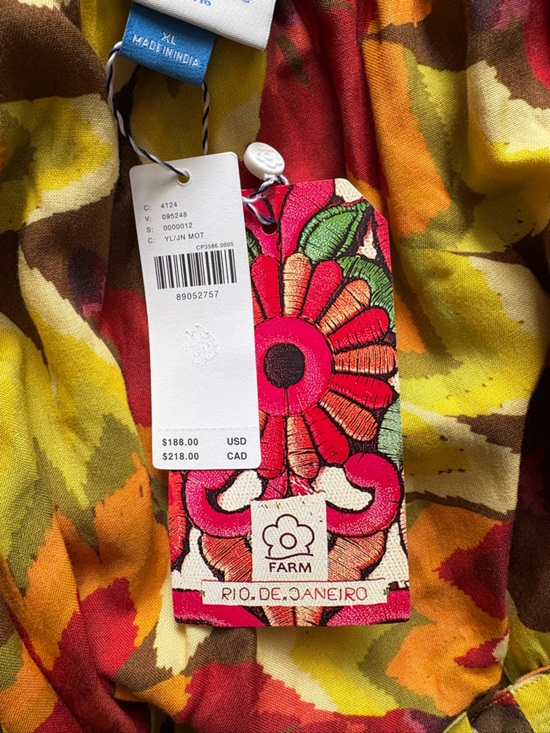 Farm Rio x Anthropologie Fruit Print Jumpsuit | XL | NWT - Picture 6 of 9